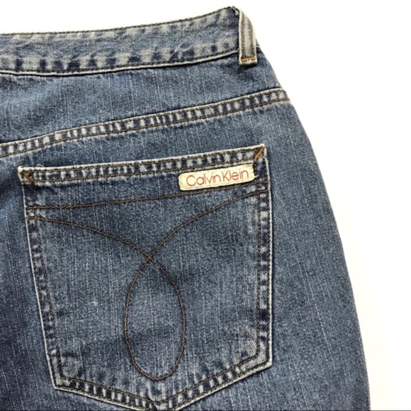 Vintage CK High Rise Slim Bootcut Mom Jeans Double Stone - Picture 8 of 10
